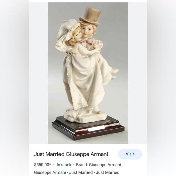 GIUSEPPE ARMANI JUST MARRIED Just Married Handle With Care - With Box - Picture 16 of 16